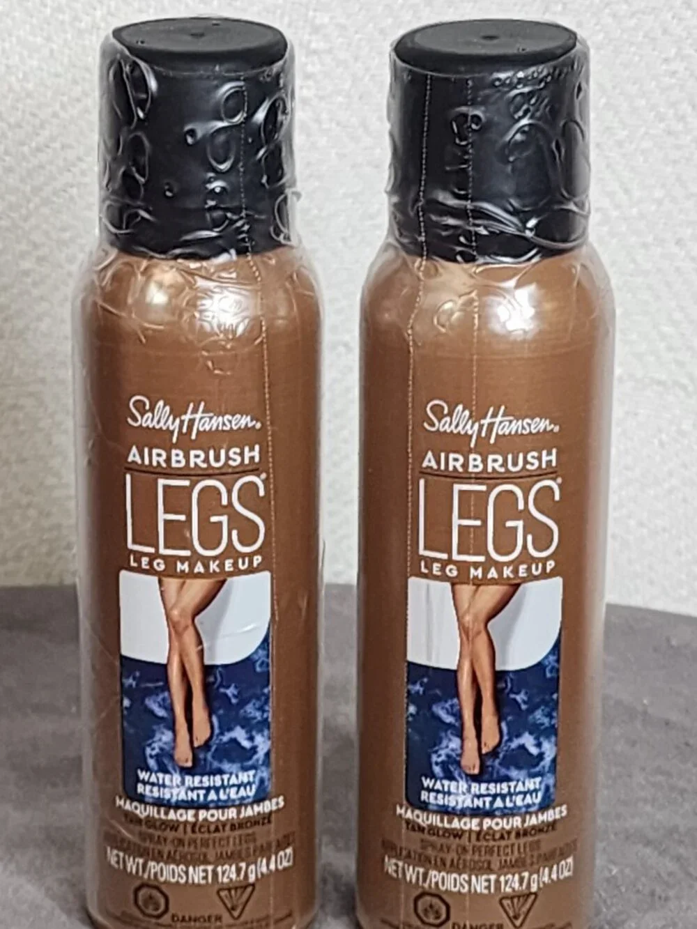 Sally Hansen Airbrush Legs Water Resistant 4.4oz Spray On LegMakeup Tan Glow 2CT